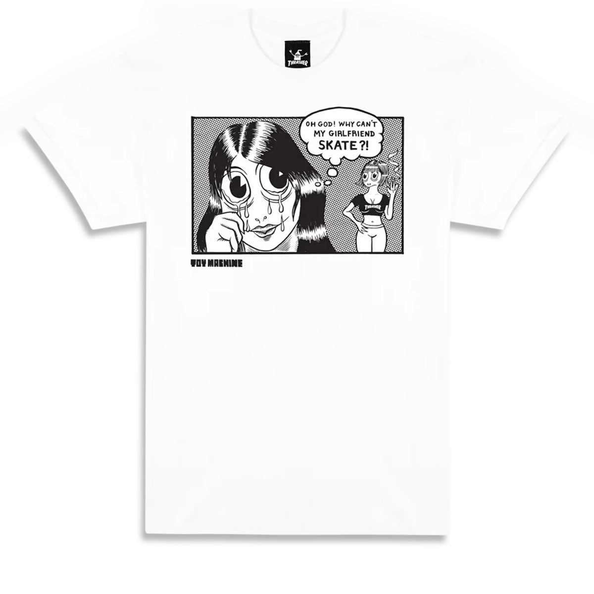 Thrasher x Toy Machine Girlfriend T-Shirt - White image 1