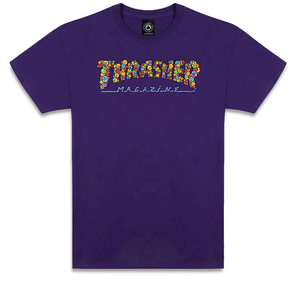 Thrasher Smile By Spanky T-Shirt - Purple image 1