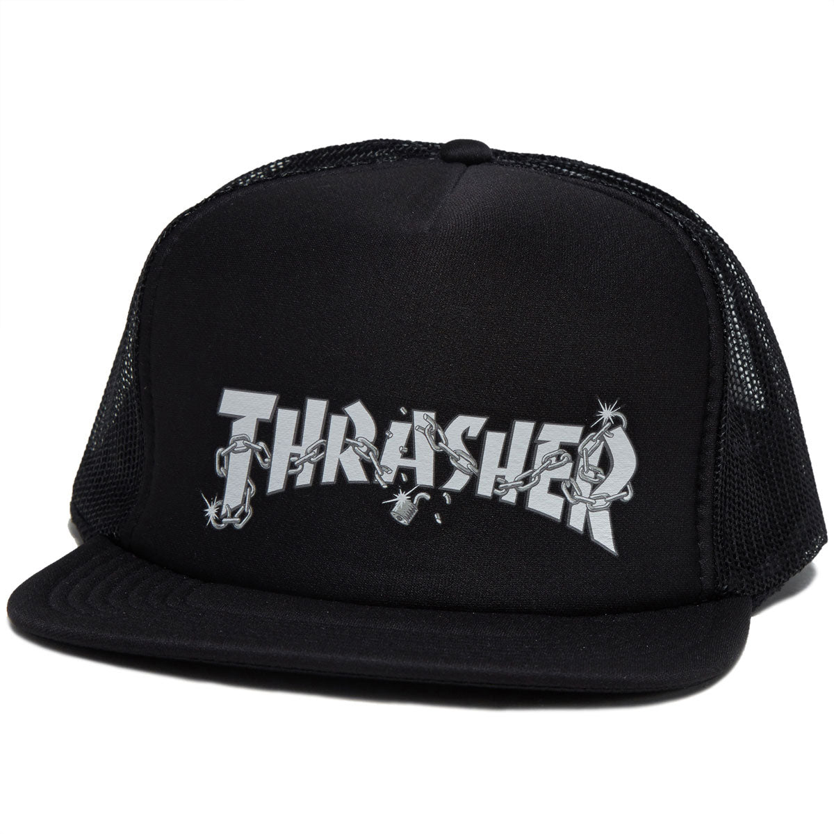 Thrasher Chains By Daniel Shepard Trucker Hat - Black image 1