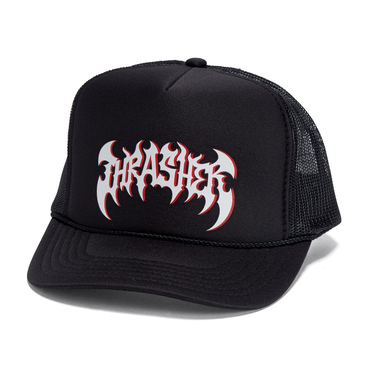 Thrasher Heavy Metal Trucker Hat - Black/Black image 1