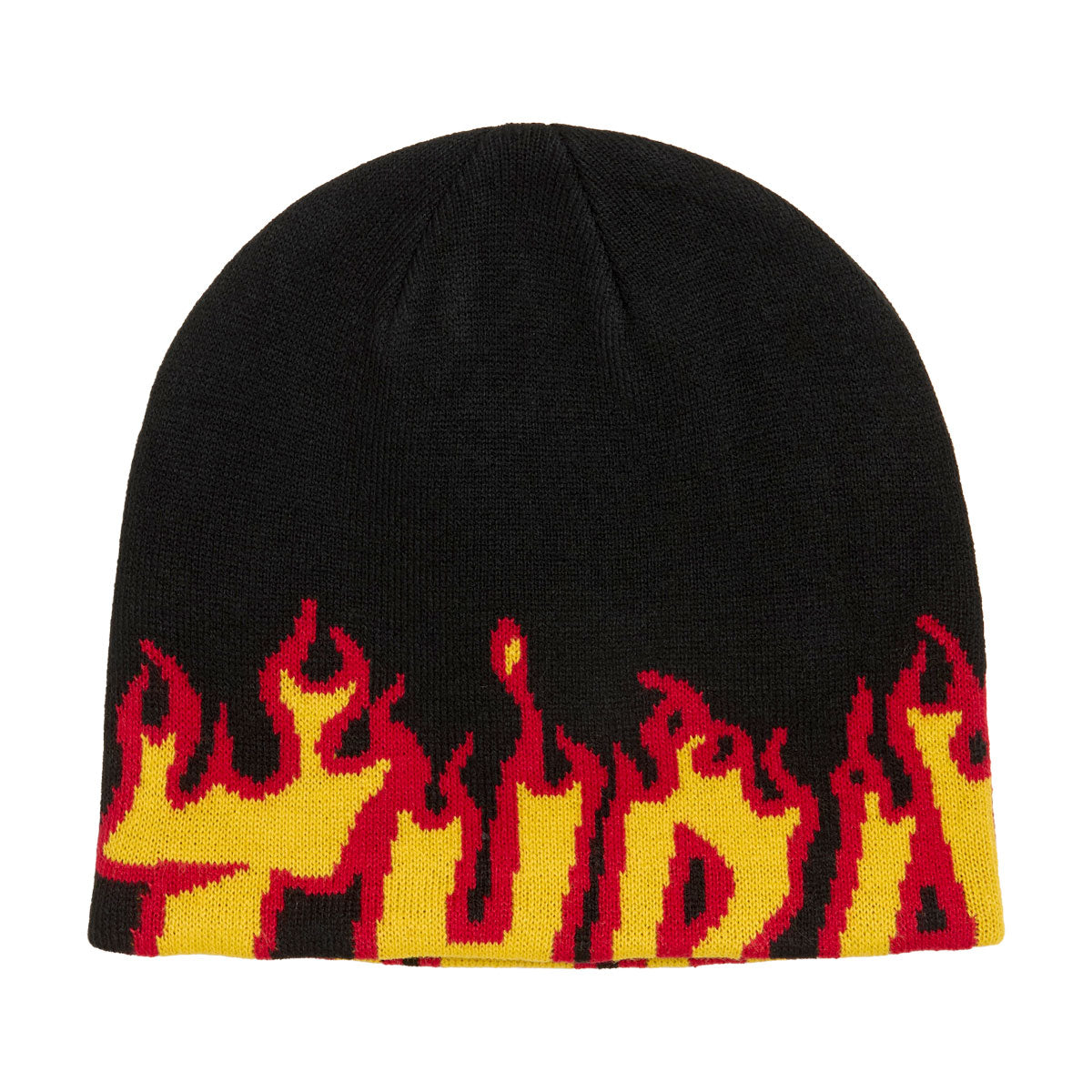 Thrasher Flame Skully Beanie - Black image 1
