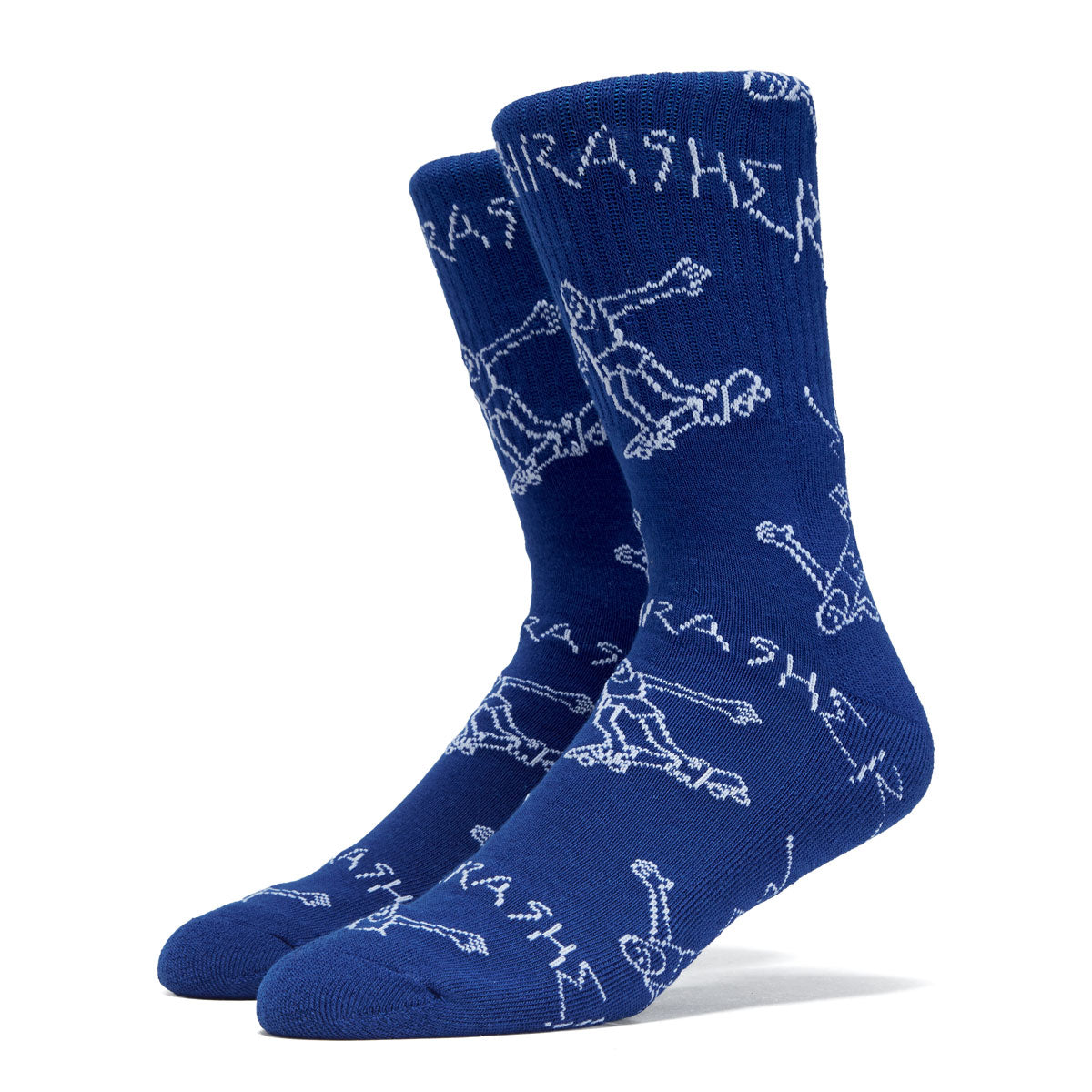 Thrasher Gonz Crew Socks - Blue/White image 1