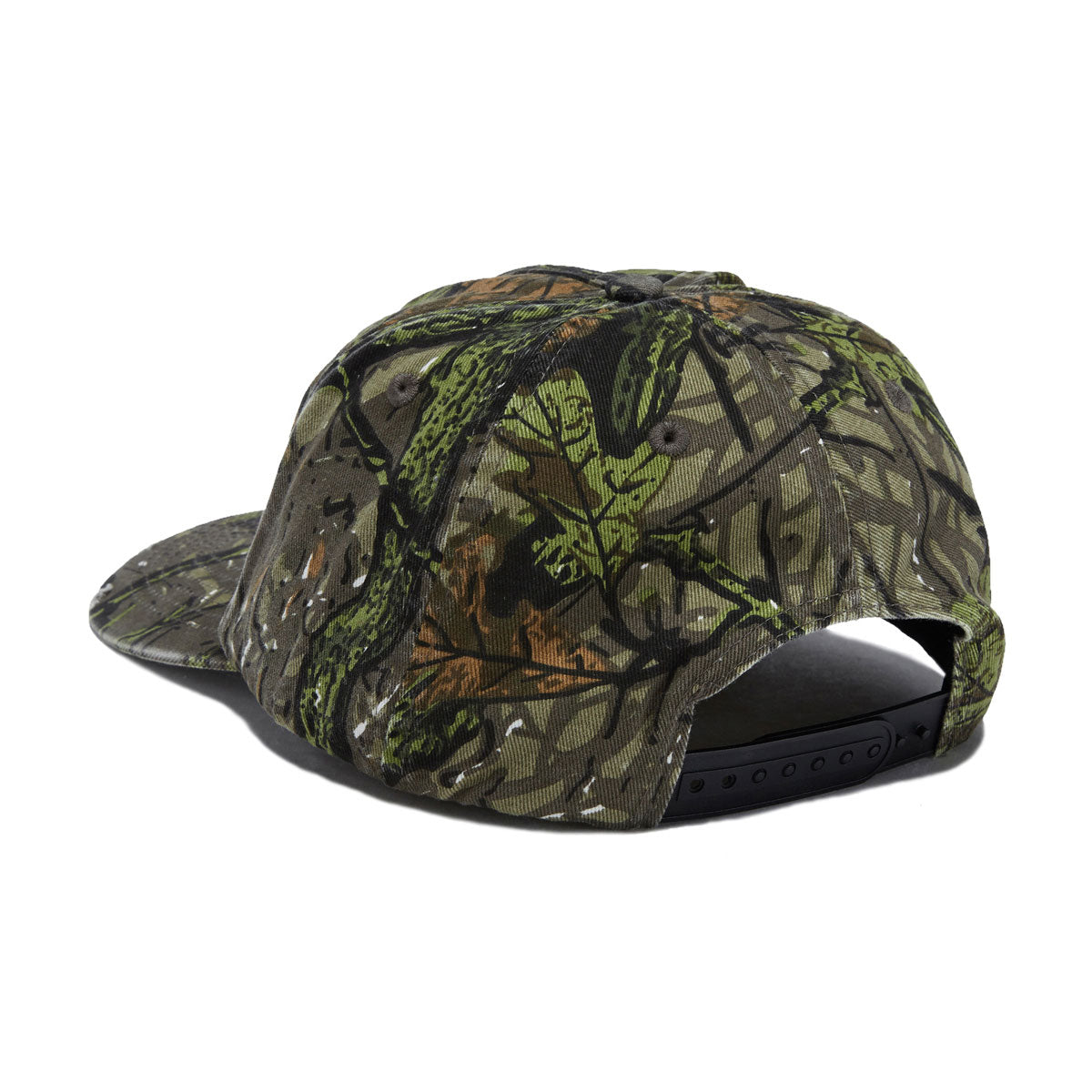 Thrasher Flame Distressed Snapback Hat - Camo image 2
