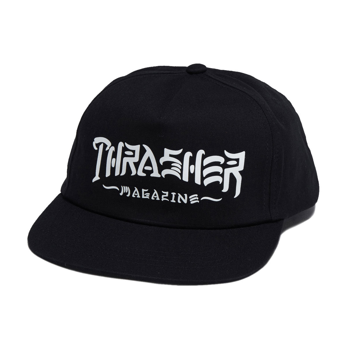 Thrasher Thrash & Destroy Snapback Hat - Black image 1