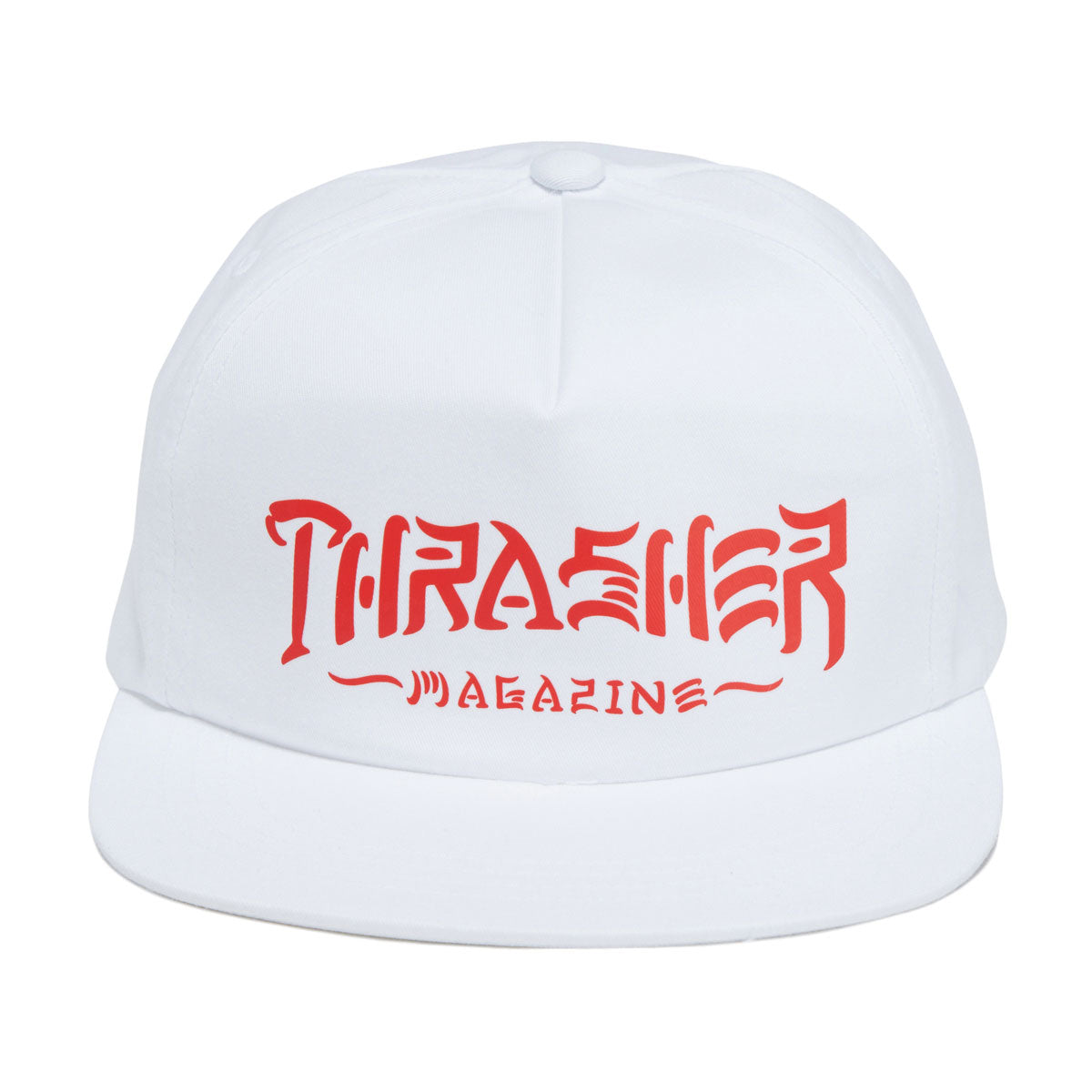 Thrasher Thrash & Destroy Snapback Hat - White image 5