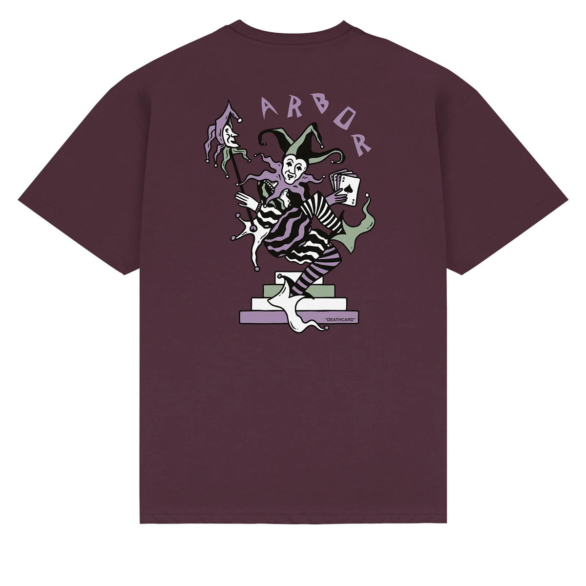 Arbor Deathcard T-Shirt - Mulberry image 1
