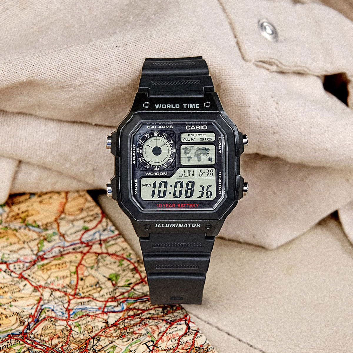 Casio AE1200WH-1A Watch image 3