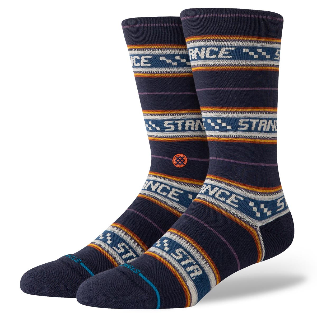 Stance Flowrider Crew Socks - Navy image 1