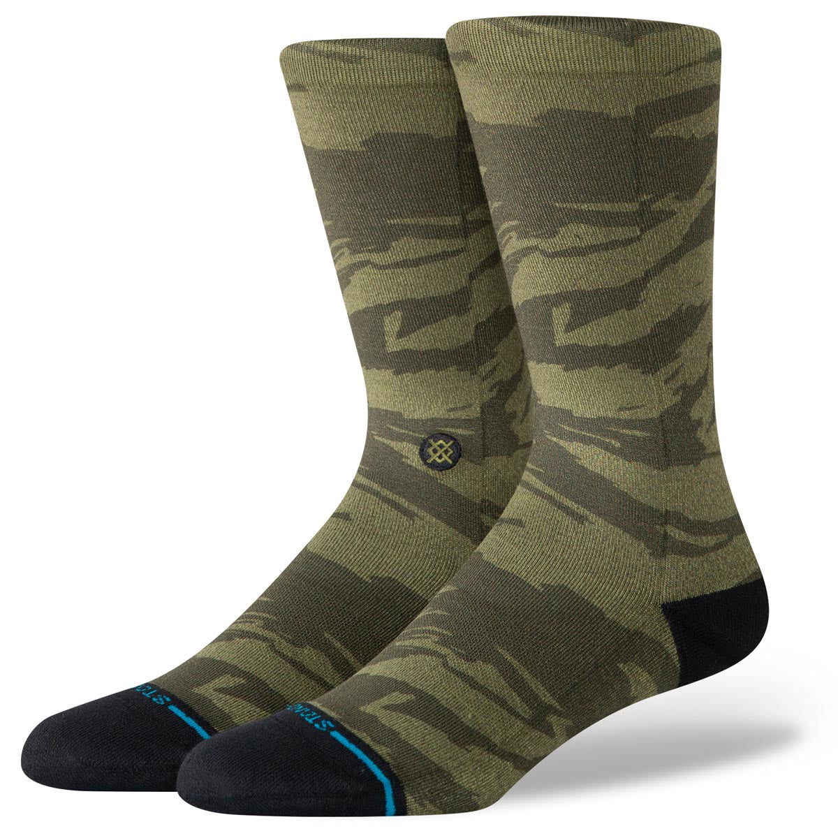 Stance Camoblend Crew Socks - Dark Green image 1