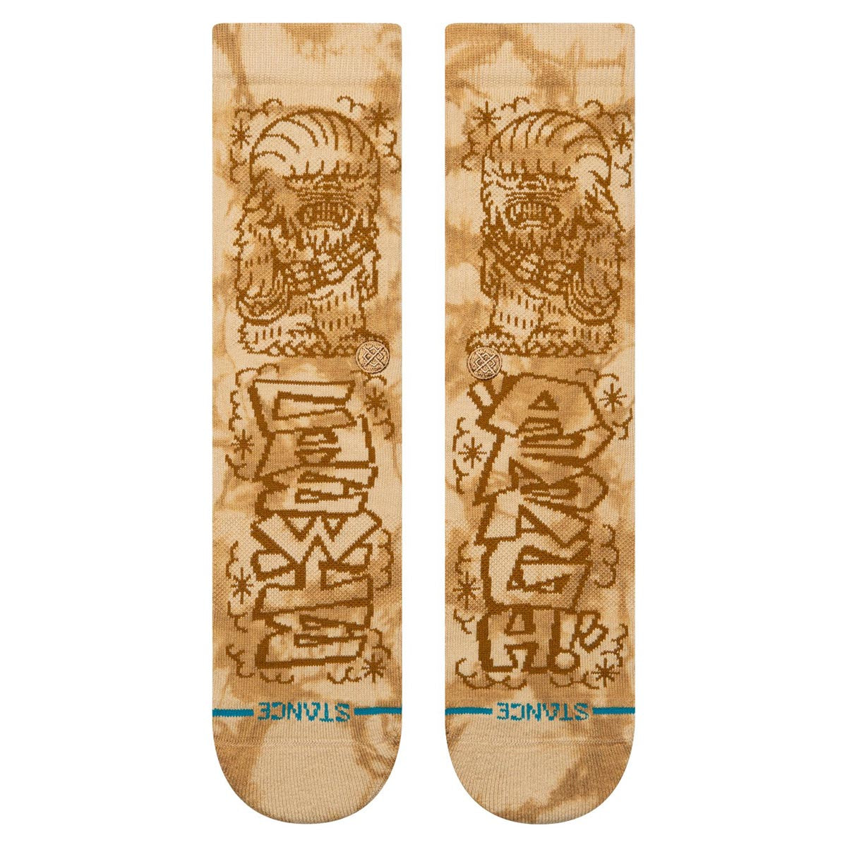 Stance DJ Chewie Crew Socks - Sand image 2