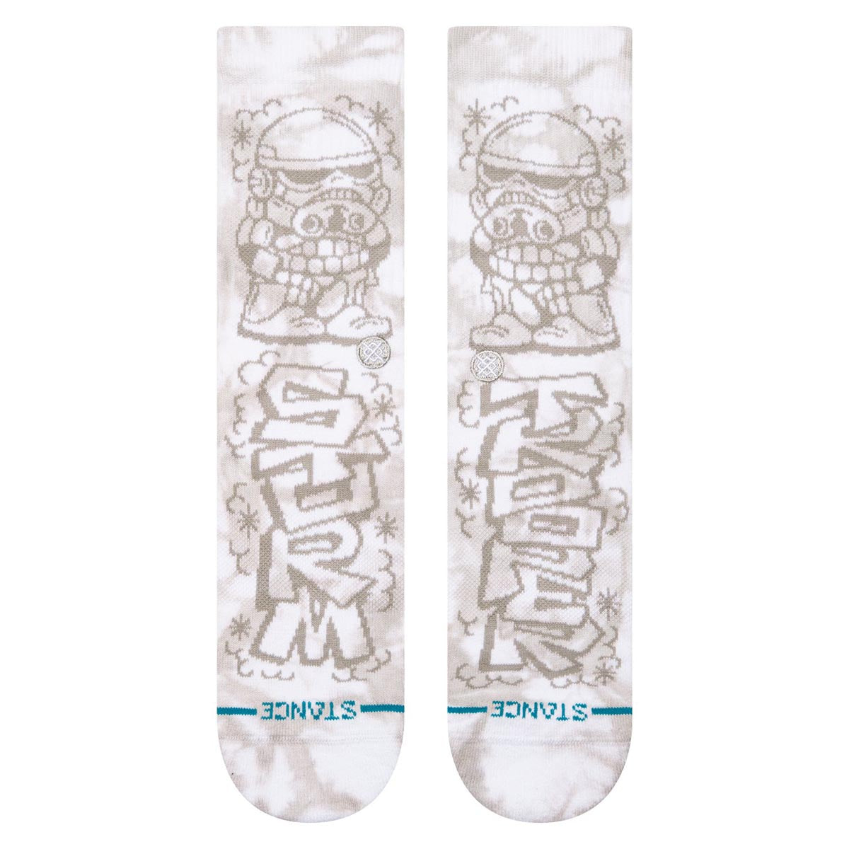 Stance DJ Trooper Crew Socks - White image 2