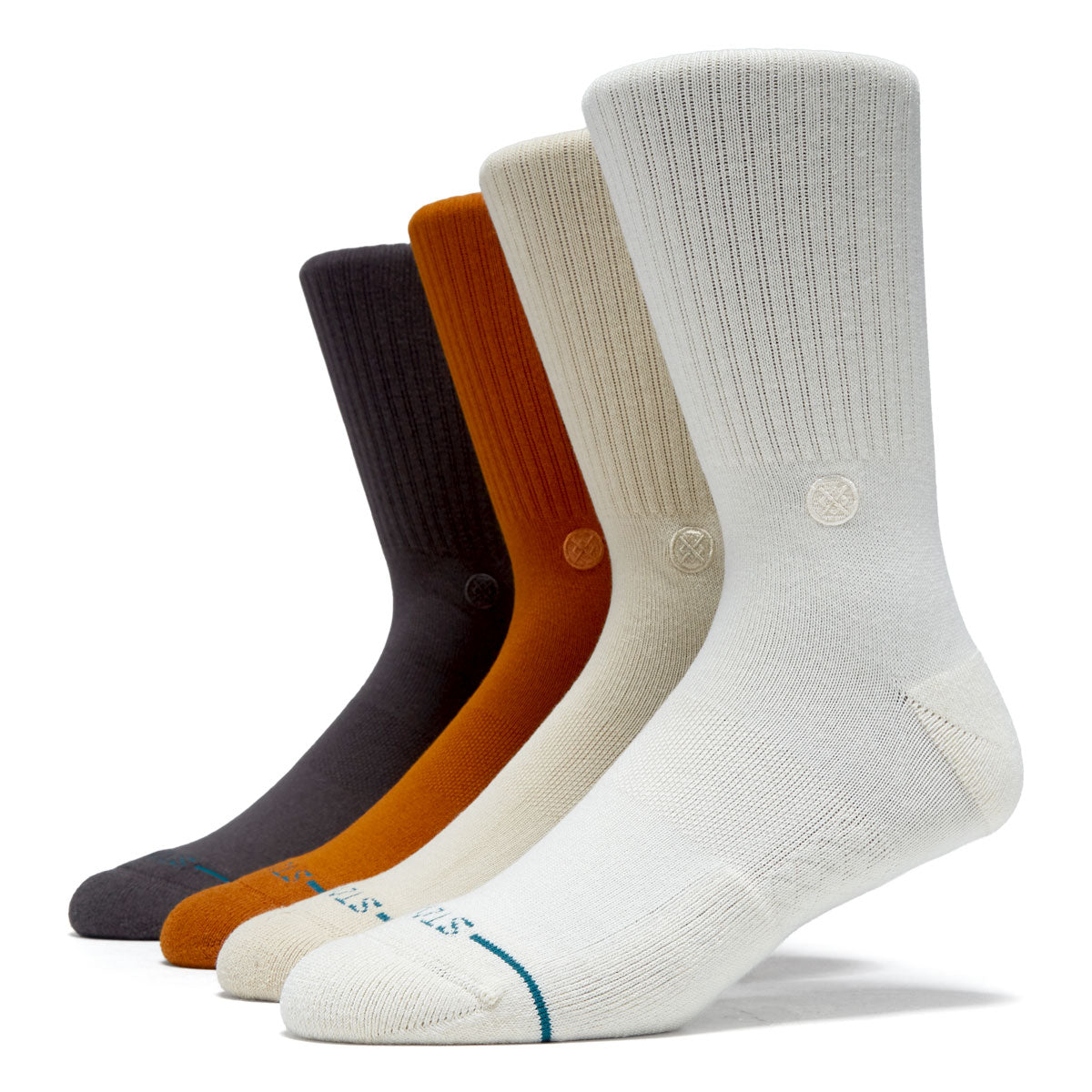 Stance Icon Crew 4 Pack Of Socks - Canvas image 1