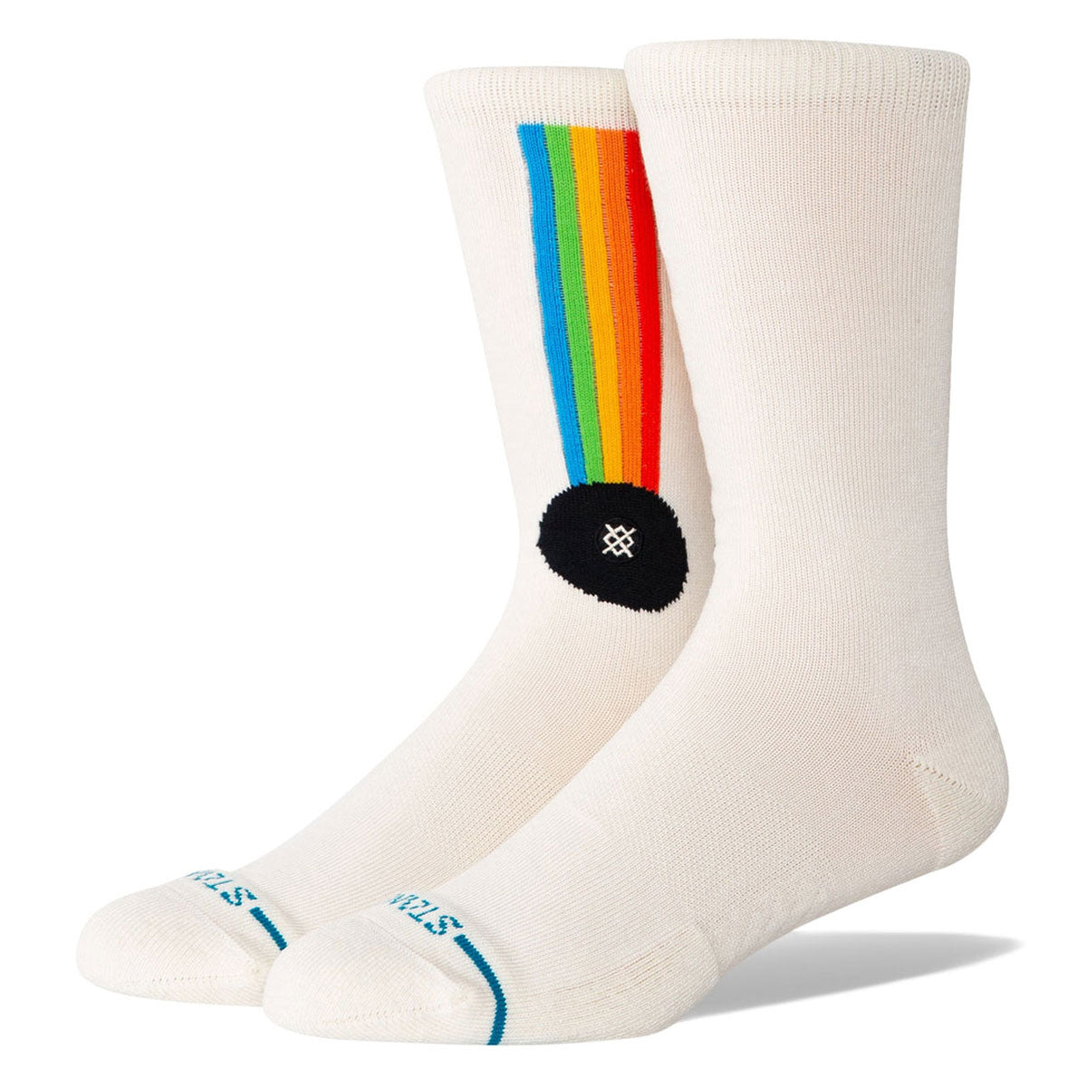 Stance Aperture Crew Socks - White image 1