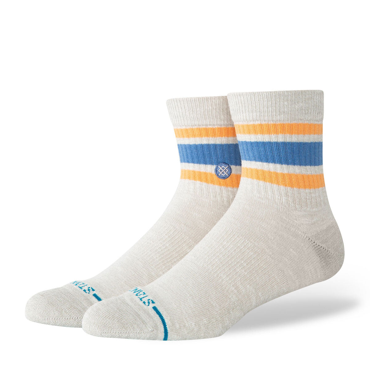 Stance Slub Boyd Quarter Socks - Heather Grey image 1