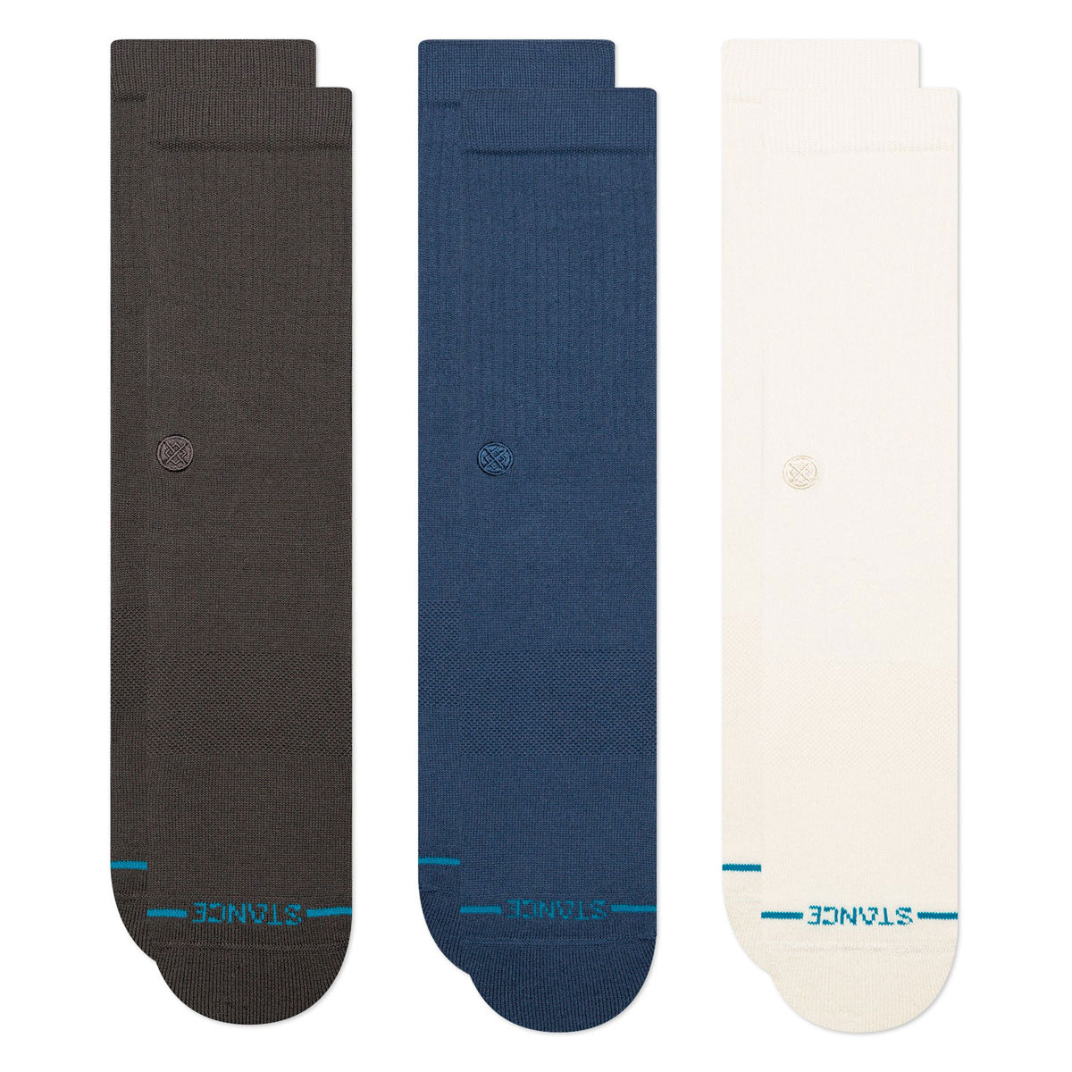 Stance Icon 3 Pack Of Socks - Charcoal image 3