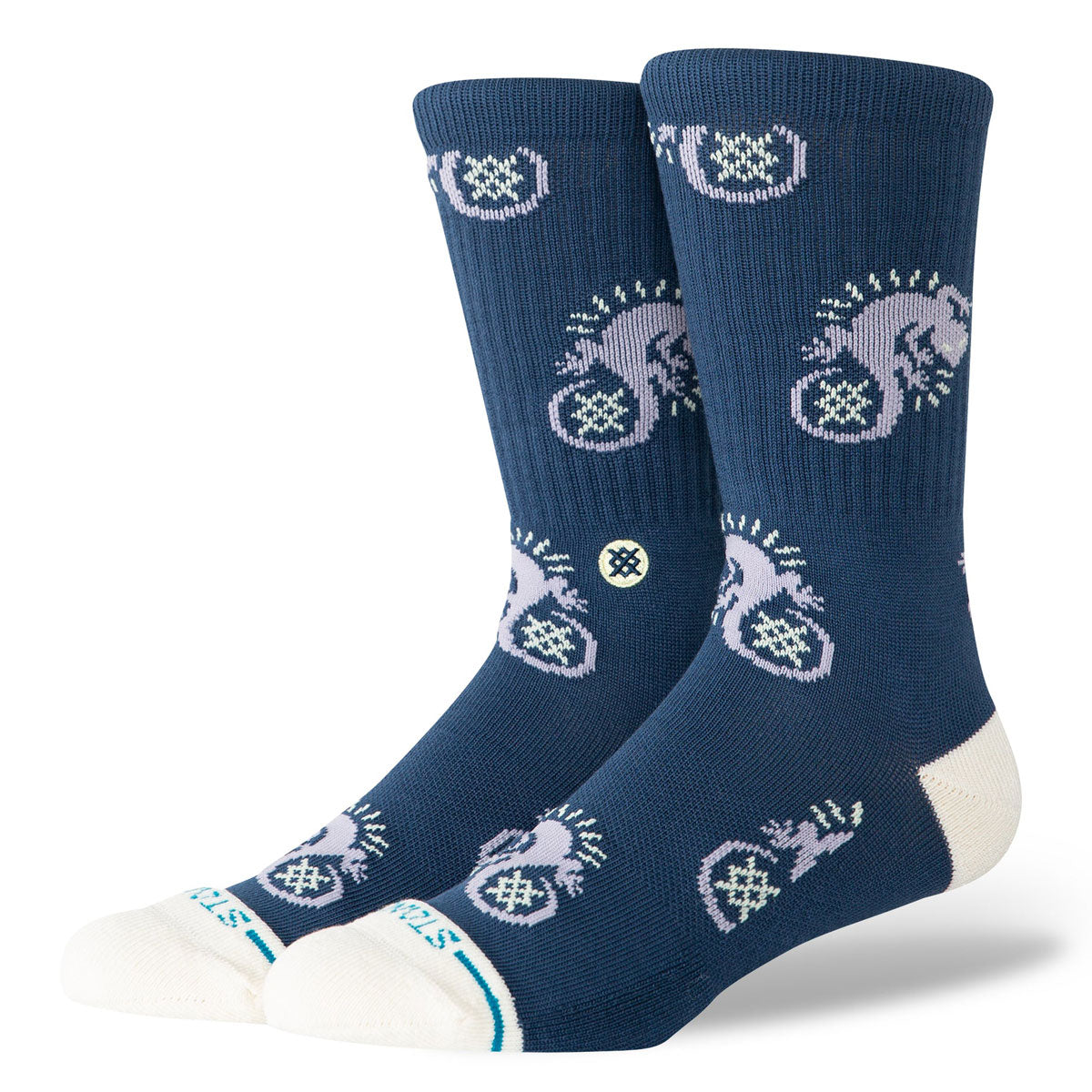 Stance Gecko Crew Socks - Purple image 1