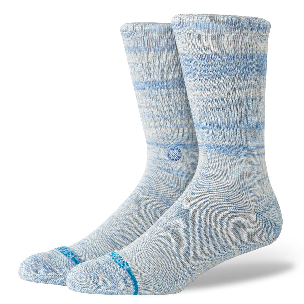 Stance Marled Crew Socks - Grey Blue image 1