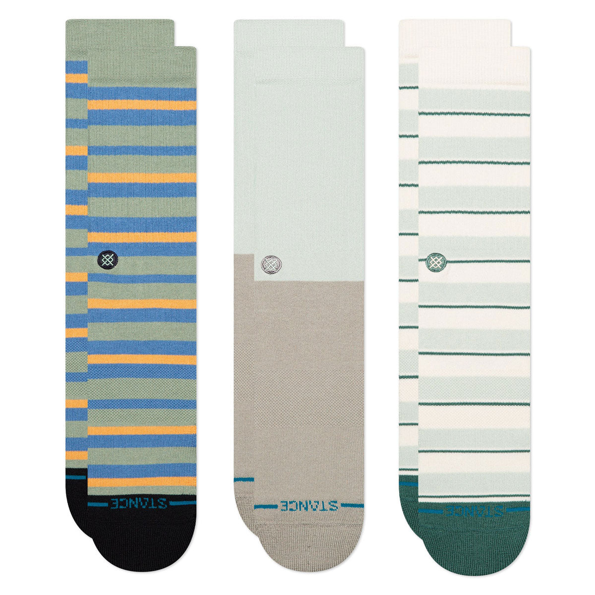 Stance Prep Stripe 3 Pack Of Socks - Pale Blue image 3