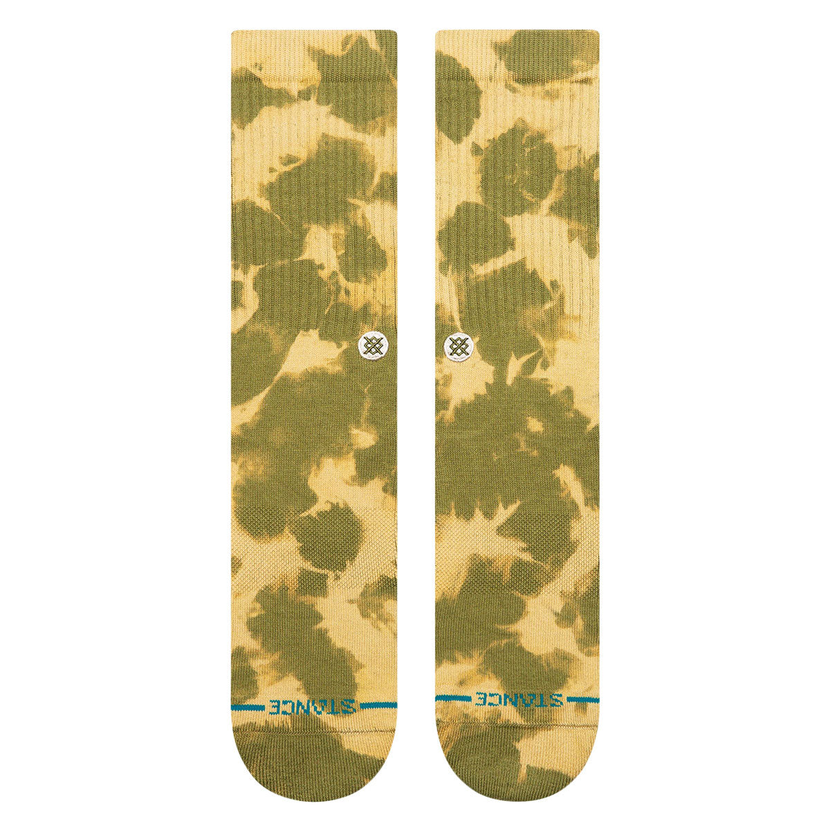 Stance Spotty Dye Crew Socks - Olive image 2
