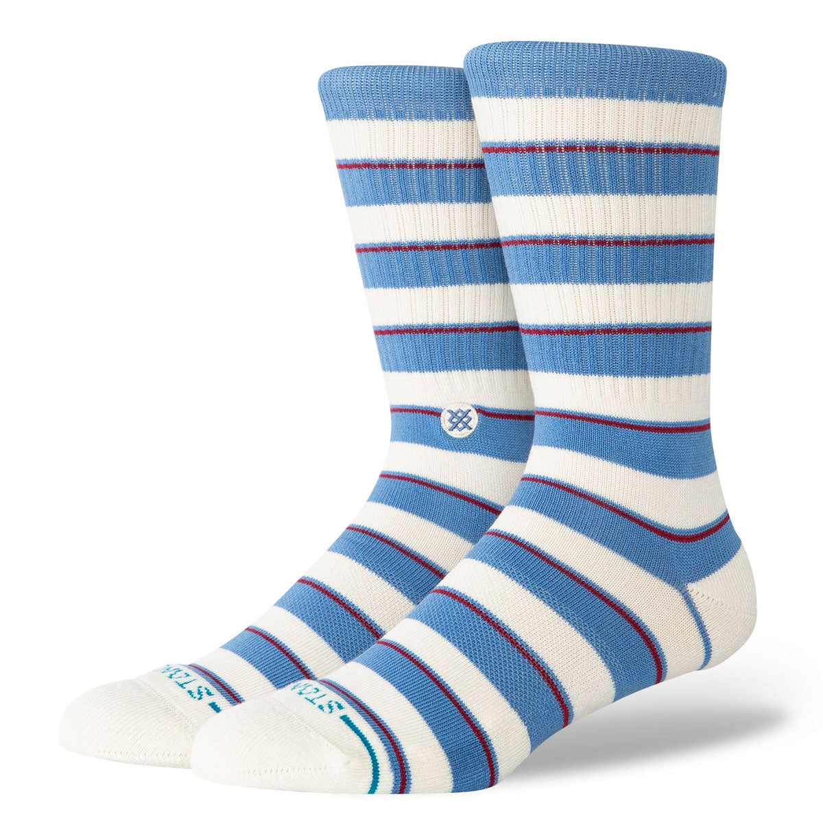 Stance Striped It Crew Socks - Capriblue image 1