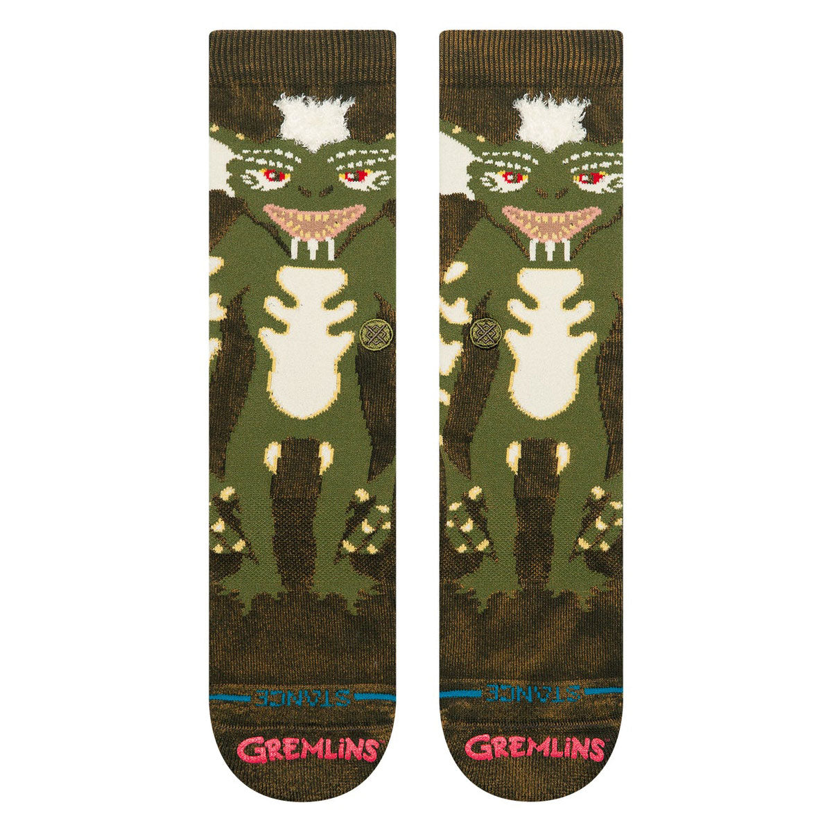Stance Stripe Gremlins Crew Socks - Dark Green image 2