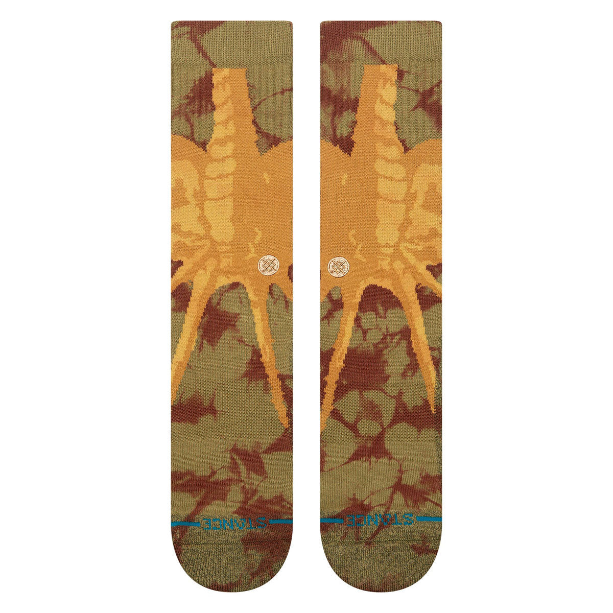 Stance Face Hugger Crew Socks - Brown image 2