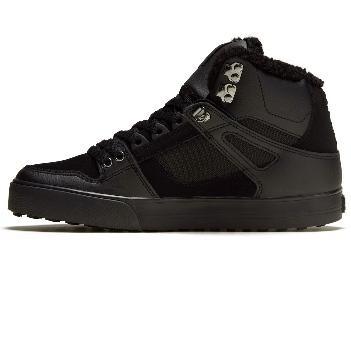 DC Pure High-top Wc Winter Shoes - Black/Black/Black image 2