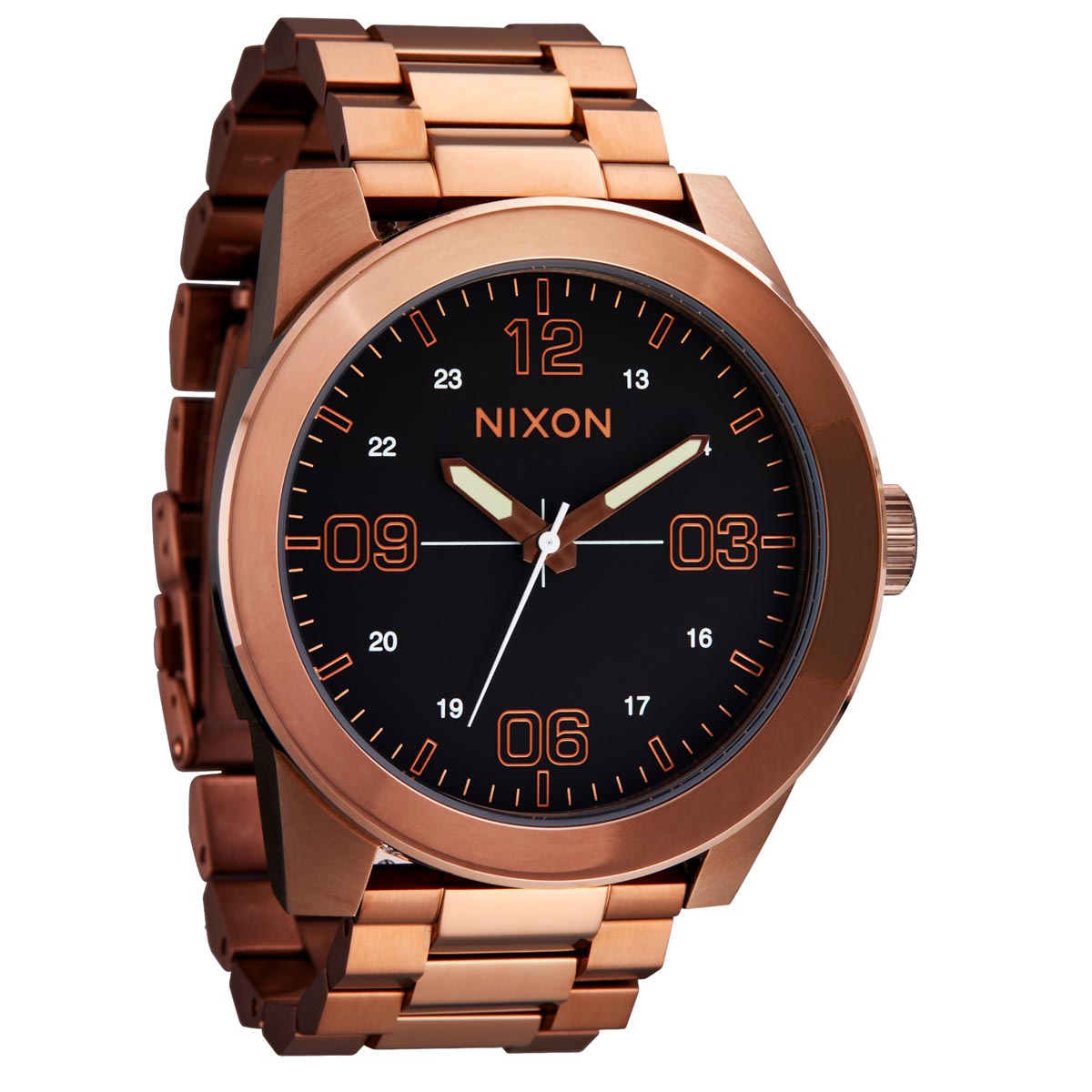 Nixon Corporal Stainless Steel Watch - Chocolate/Dark Roast image 3