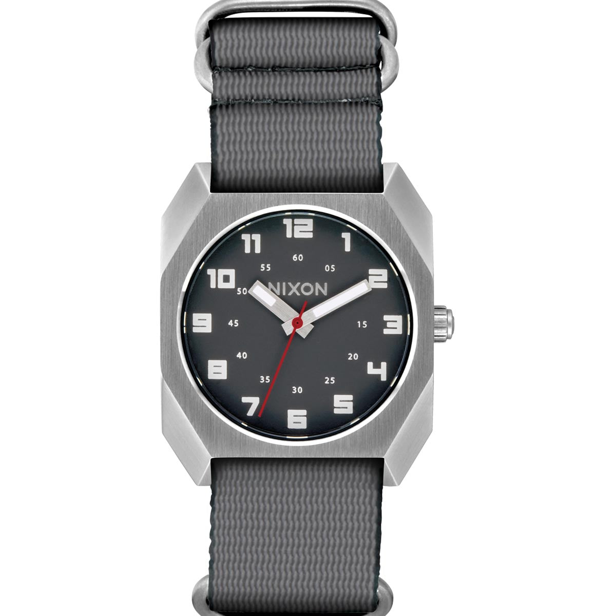 Nixon Scout Nato Watch - Silver/Charcoal image 1