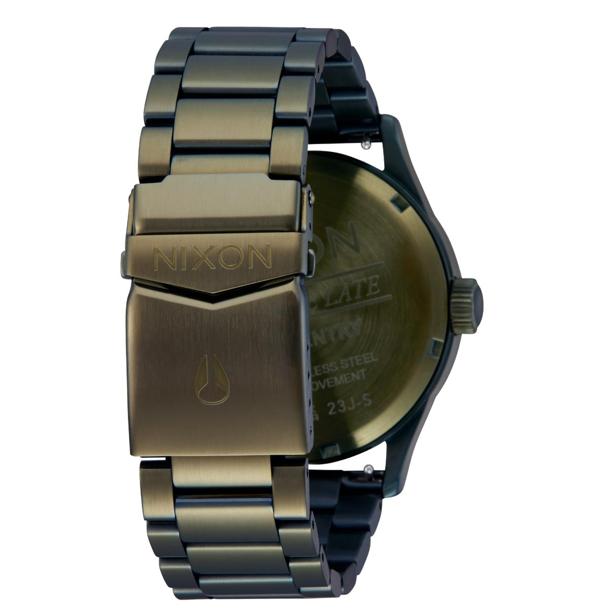 Nixon Sentry Stainless Steel Watch - Dark Olive/Black image 4