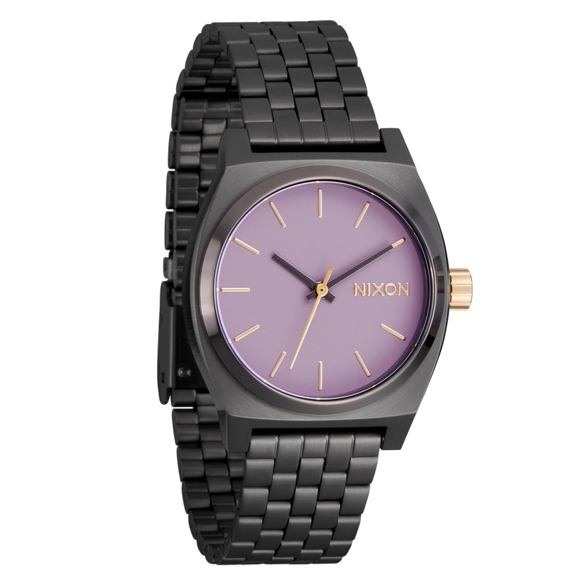 Nixon Medium Time Teller Watch - Gunmetal/Lavender/Gold image 4