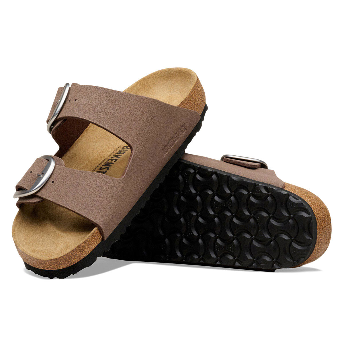 Birkenstock Womens Arizona Big Buckle Sandals Shoes - Mocha Birkibuc image 4