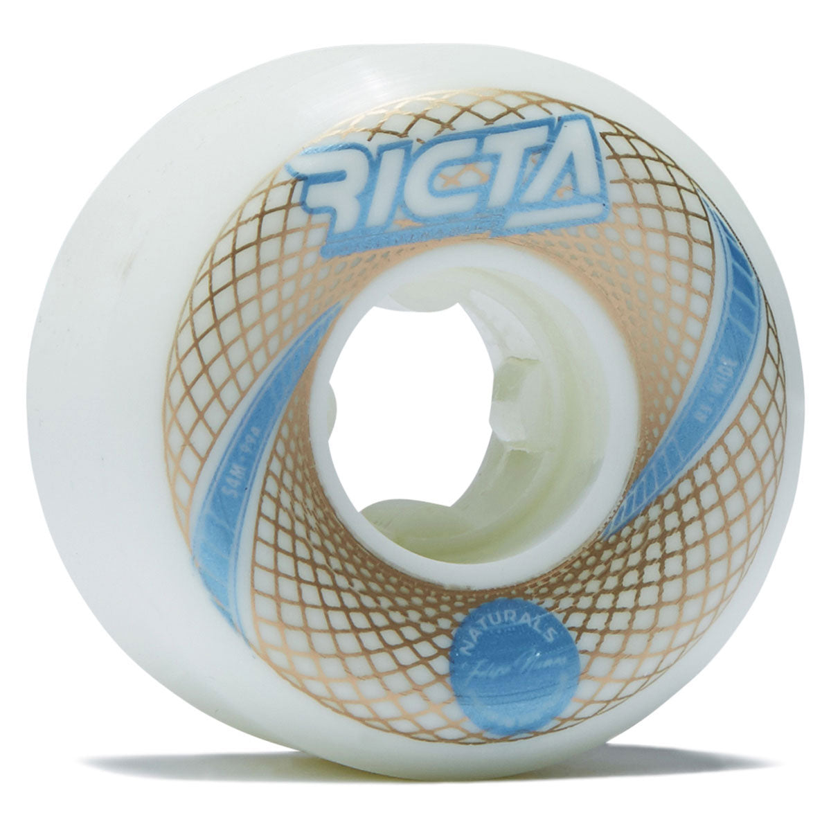 Ricta Nunes Vortex Naturals Wide 99a Skateboard Wheels - White - 54mm image 1