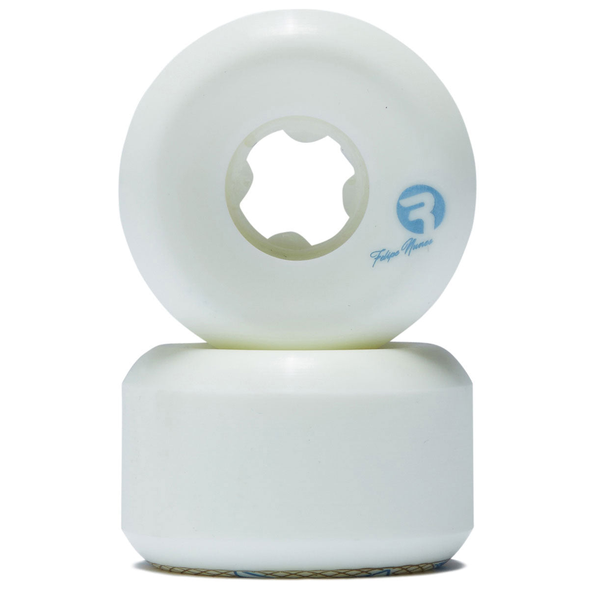 Ricta Nunes Vortex Naturals Wide 99a Skateboard Wheels - White - 54mm image 2