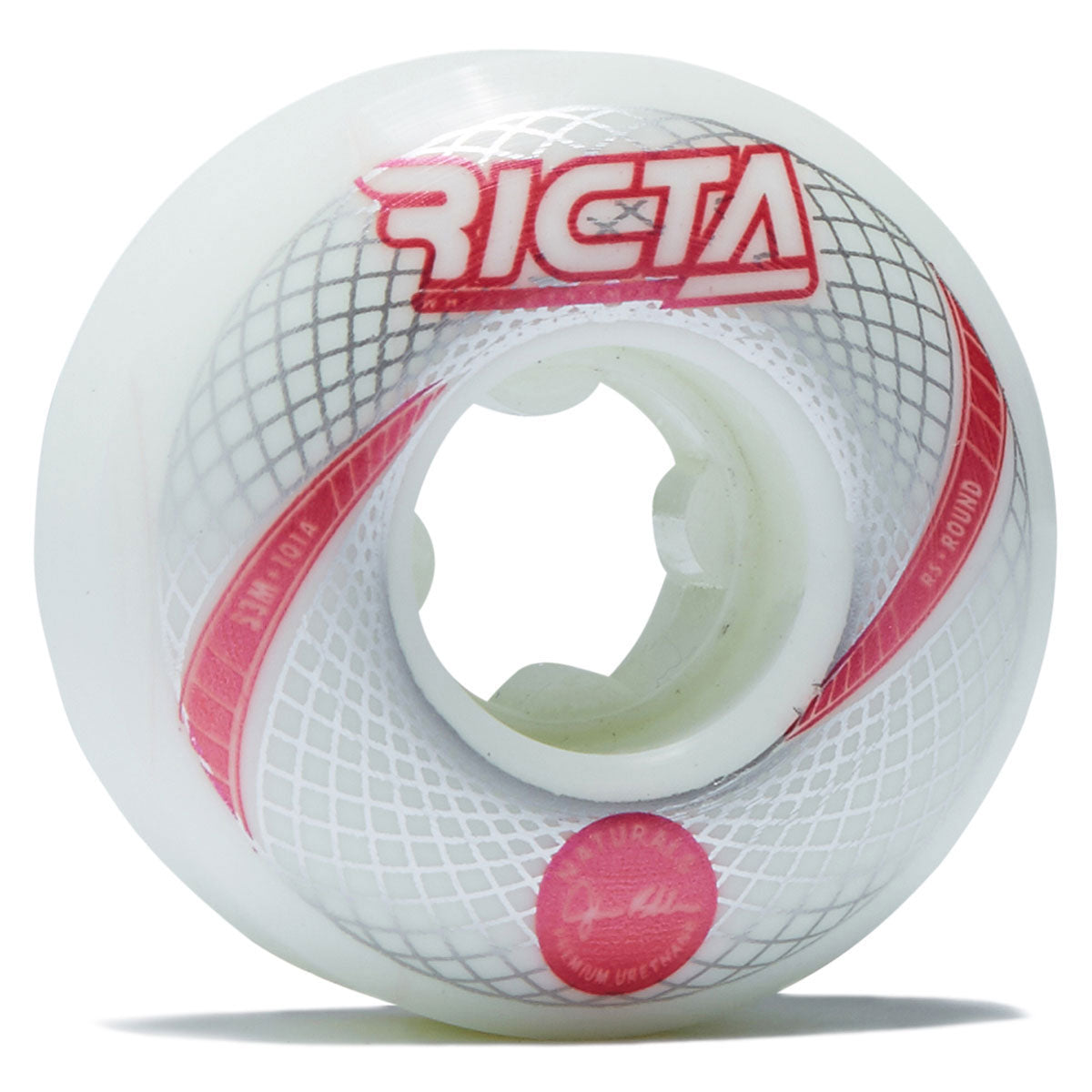 Ricta Shanahan Vortex Naturals Round 101a Skateboard Wheels - White - 53mm image 1