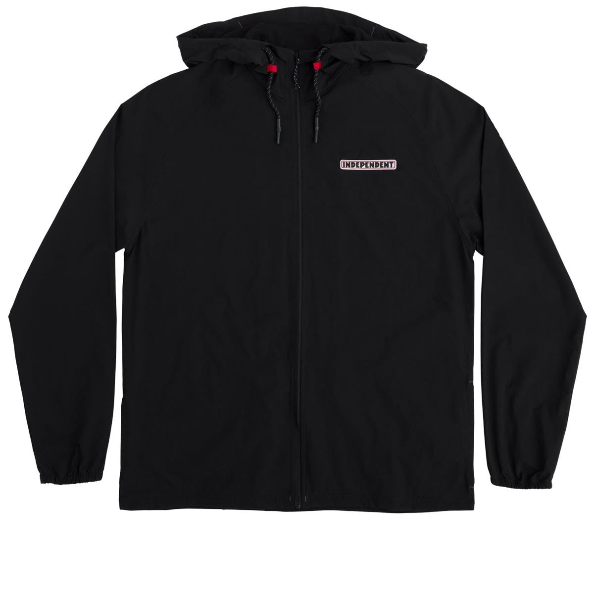 Independent Heights Hooded Windbreaker Jacket - Black image 1