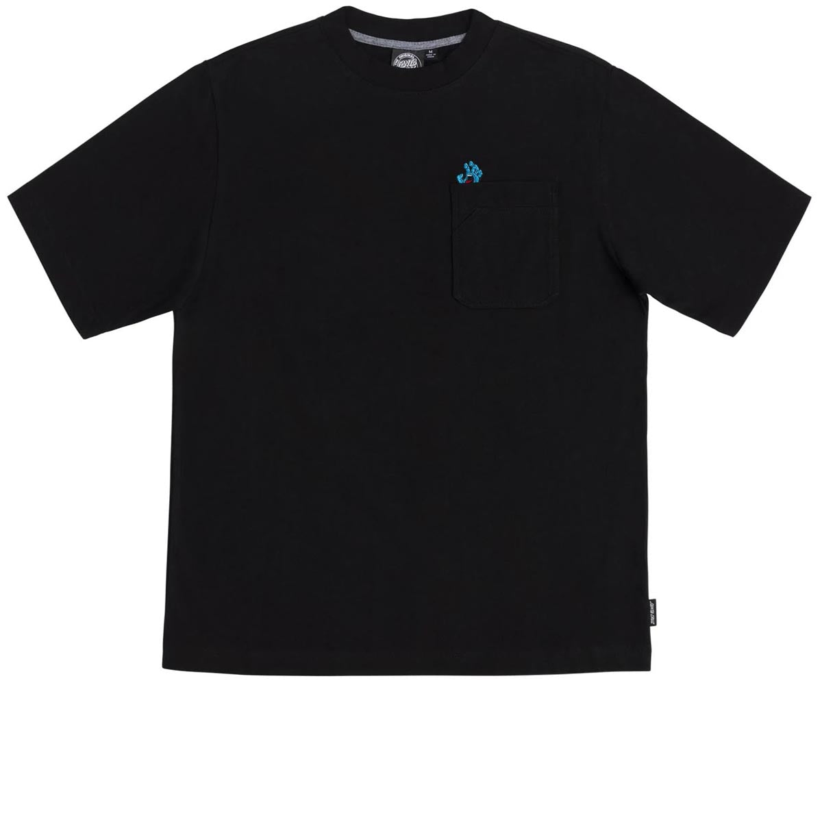 Santa Cruz Screaming Hand Utility Pocket T-Shirt - Black image 1