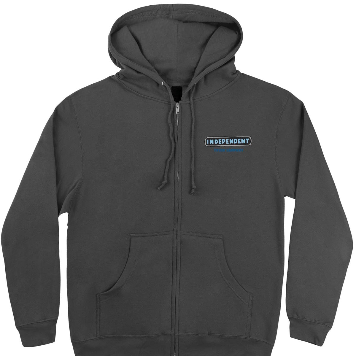 Independent ITC Stained Zip Up Hoodie - Charcoal image 2