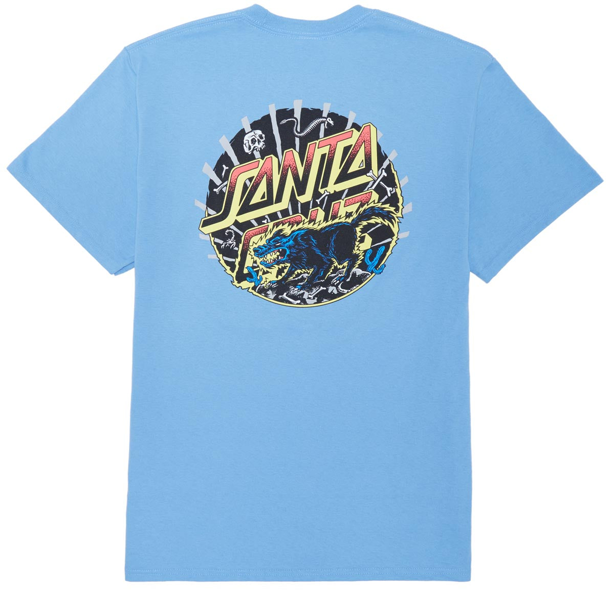 Santa Cruz Kendall Wolf Dot T-Shirt - Carolina Blue image 1