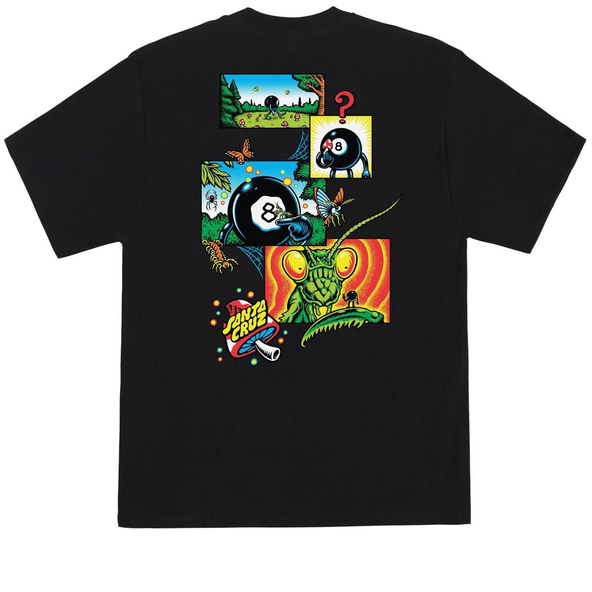 Santa Cruz Winkowski 8Ballr Comic T-Shirt - Black image 1