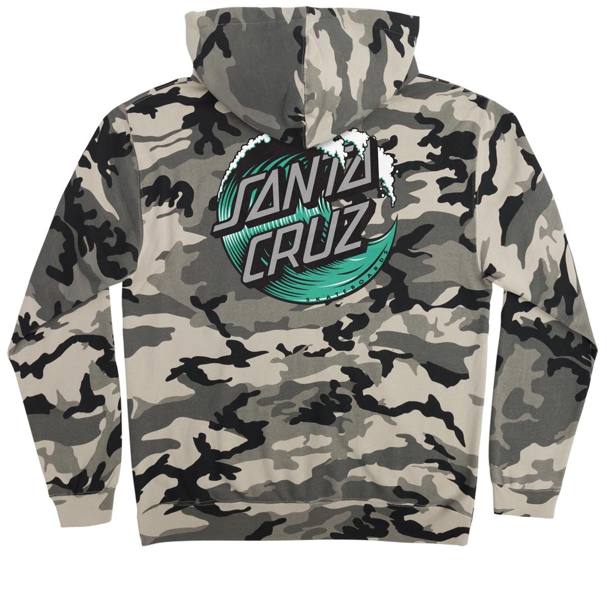 Santa Cruz Wave Dot Hoodie - Snow Camo image 2