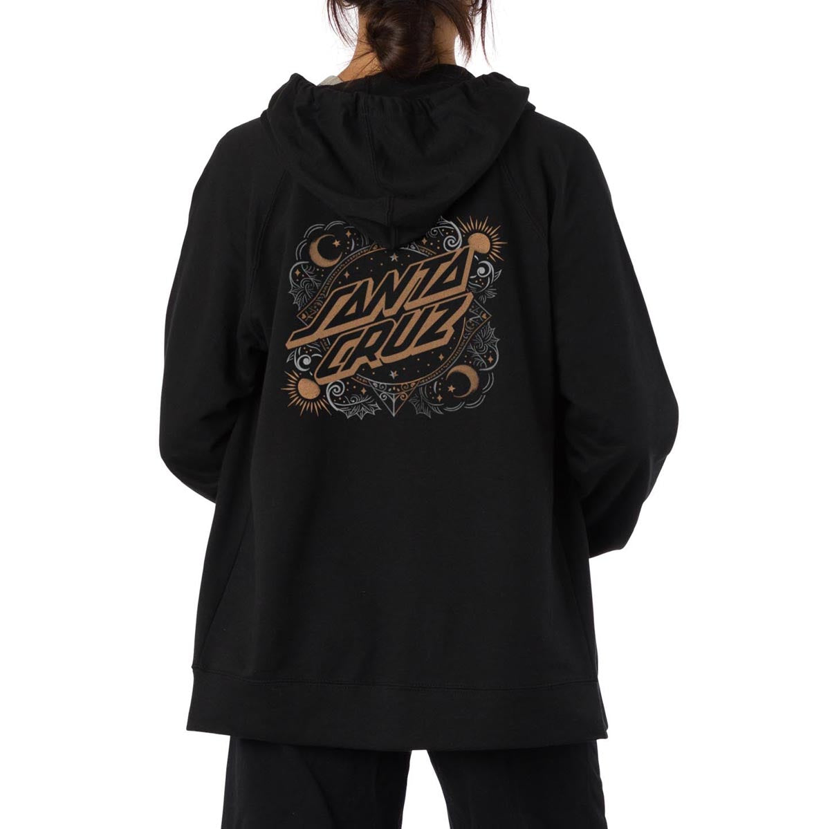 Santa Cruz Womens Ornate Dot Zip Up Hoodie - Black image 2