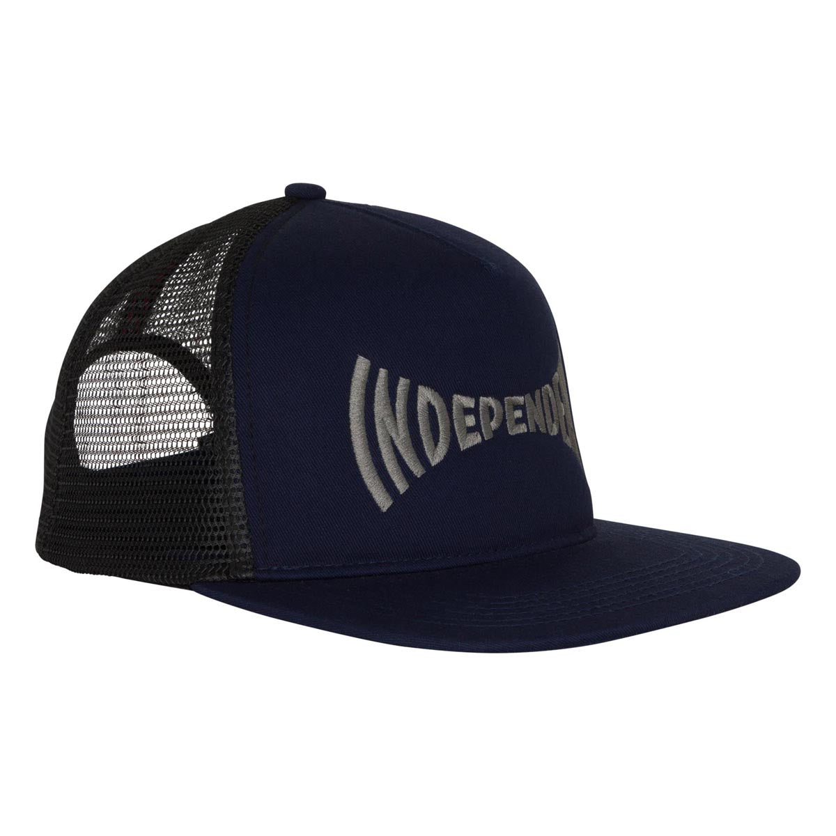 Independent Span Mesh Trucker Hat - Navy/Black image 3