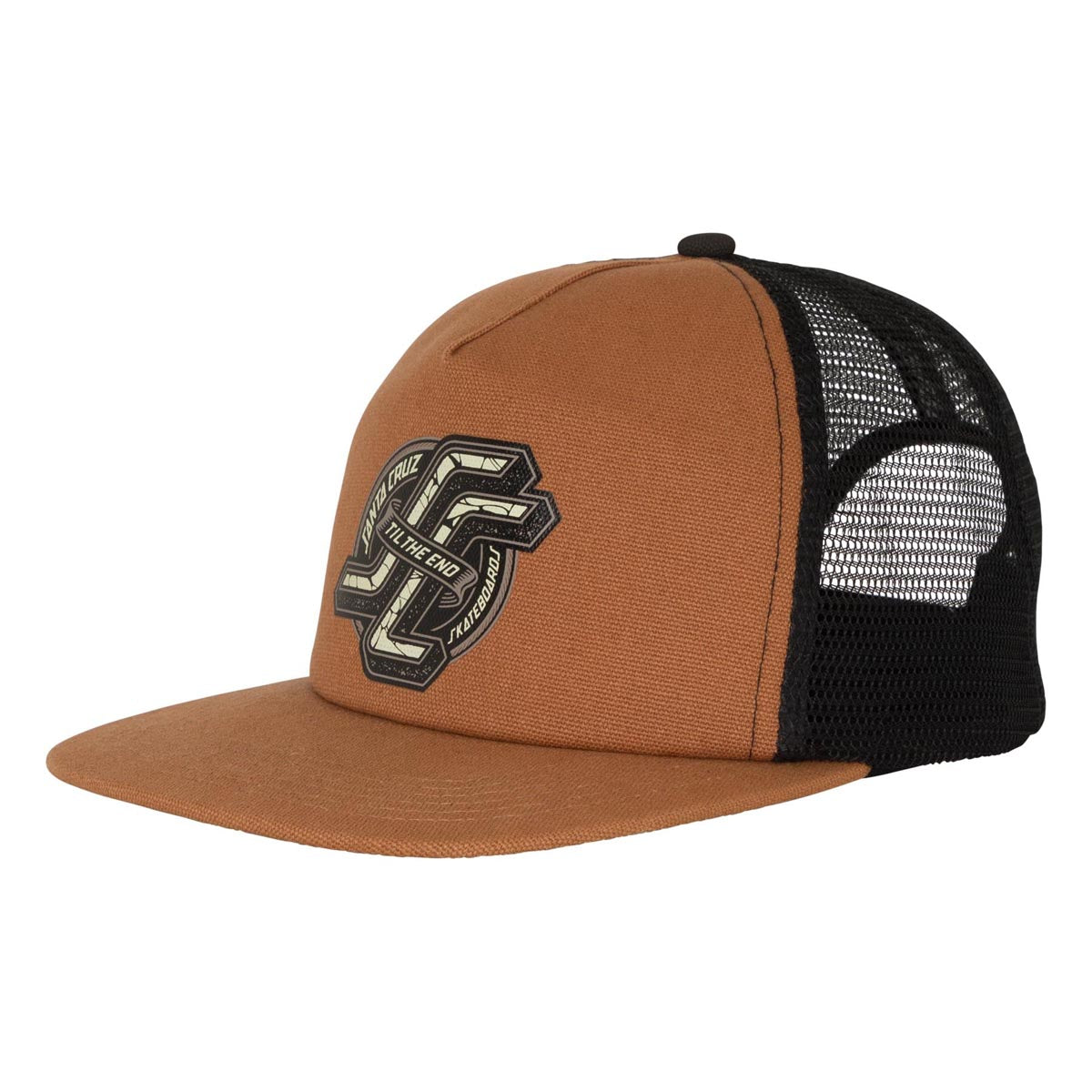 Santa Cruz OG TTE Mesh Trucker Hat - Dusty Brown image 1