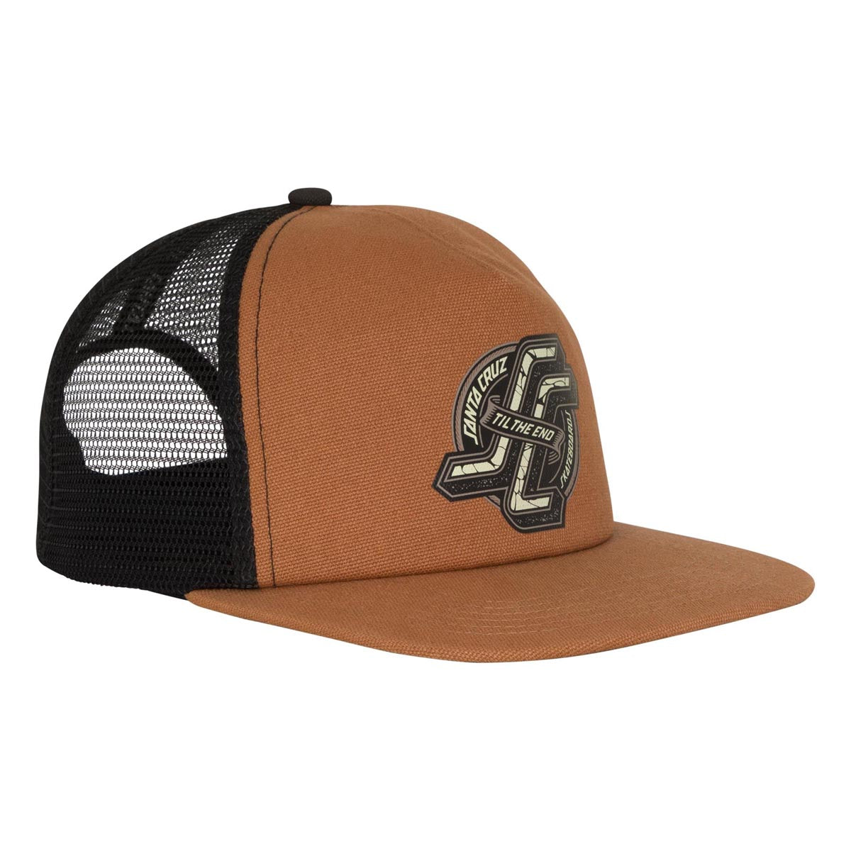 Santa Cruz OG TTE Mesh Trucker Hat - Dusty Brown image 3