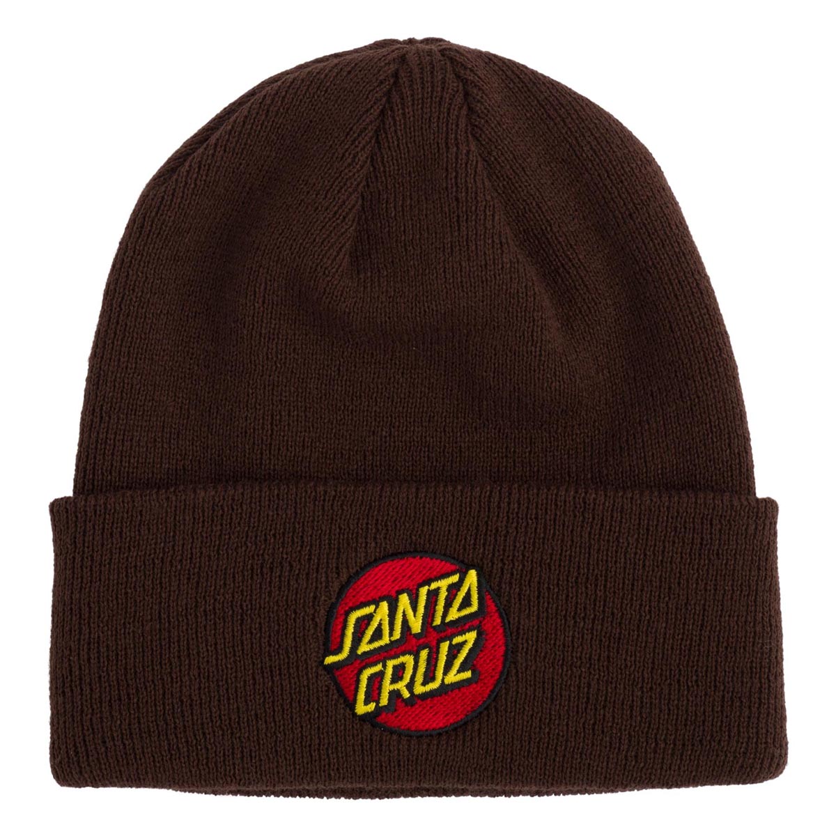 Santa Cruz Classic Dot Long Shoreman Beanie - Dark Brown image 1