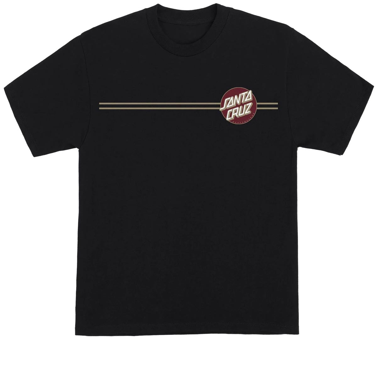 Santa Cruz Other Dot T-Shirt - Black/Burgundy image 1