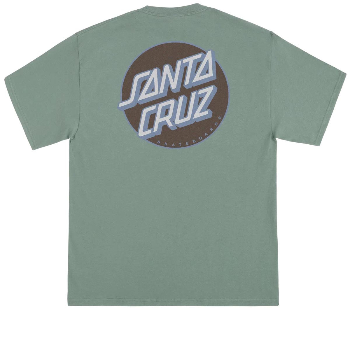 Santa Cruz Other Dot T-Shirt - Stonewashed Green/Brown image 2