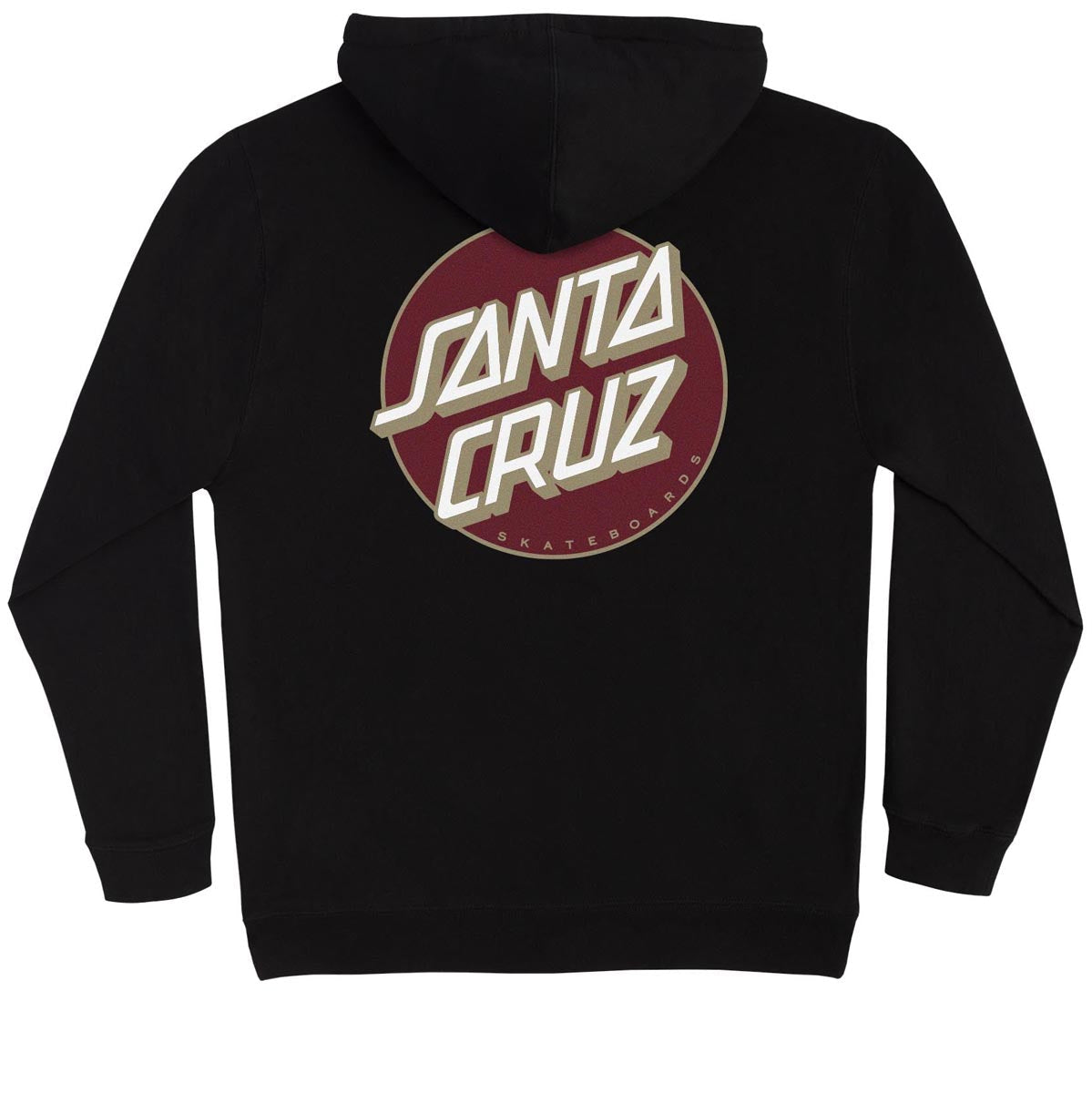 Santa Cruz Other Dot Hoodie - Black/Burgundy image 2