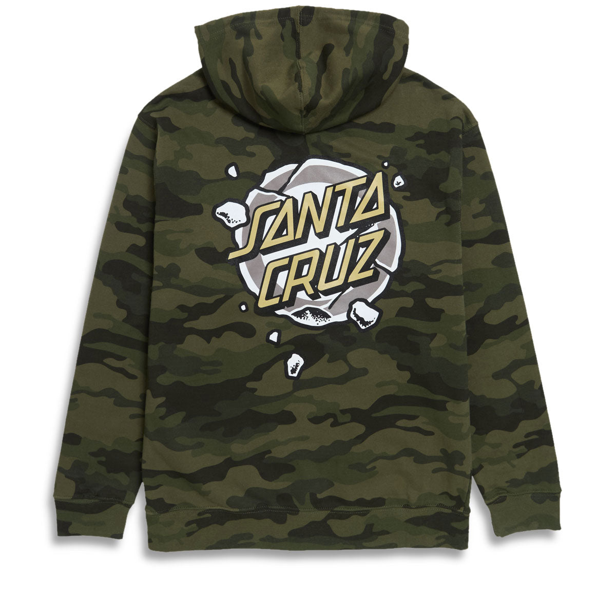 Santa Cruz Roskopp Destruct Dot Zip Hoodie - Forest Camo image 2